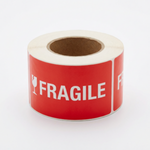 Fragile label roll